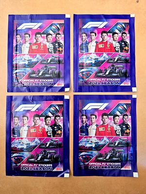 4 packs of official Topps Formula 1 stickers from the 2021 season. Each pack usually contains 