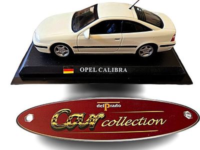 A high-quality case of the Opel Calibra car model from the famous "Car Collection" collectible 
