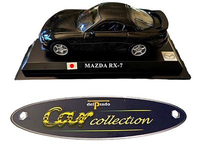 A high-quality case of the Mazda RX-7 car model from the famous "Car Collection" collectible 