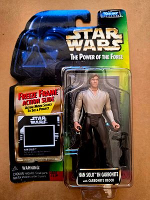 Star Wars - A new, sealed carbonite case of Han Solo from the "Star Wars: The Power of the 