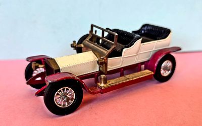 A collectible die-cast model from the Matchbox Models of Yesteryear series, representing a 