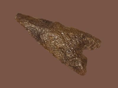 Arrowhead from the Neolithic period, 8,000 to 11,000 years ago. Country of origin - Sahara 