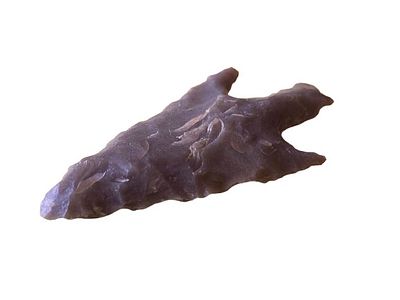 Arrowhead from the Neolithic period, 8,000 to 11,000 years ago. Country of origin - Sahara 