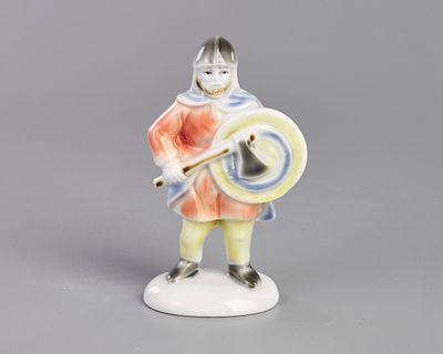 Фигура "Викинг". Фарфор, роспись подглазурная, h-12 см., Германия, Тюрингия, Wagner&Apel (W&A) 