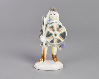 Фигура "Викинг" . Фарфор, роспись подглазурная, h-13 см., Германия, Тюрингия, Wagner&amp;Apel 