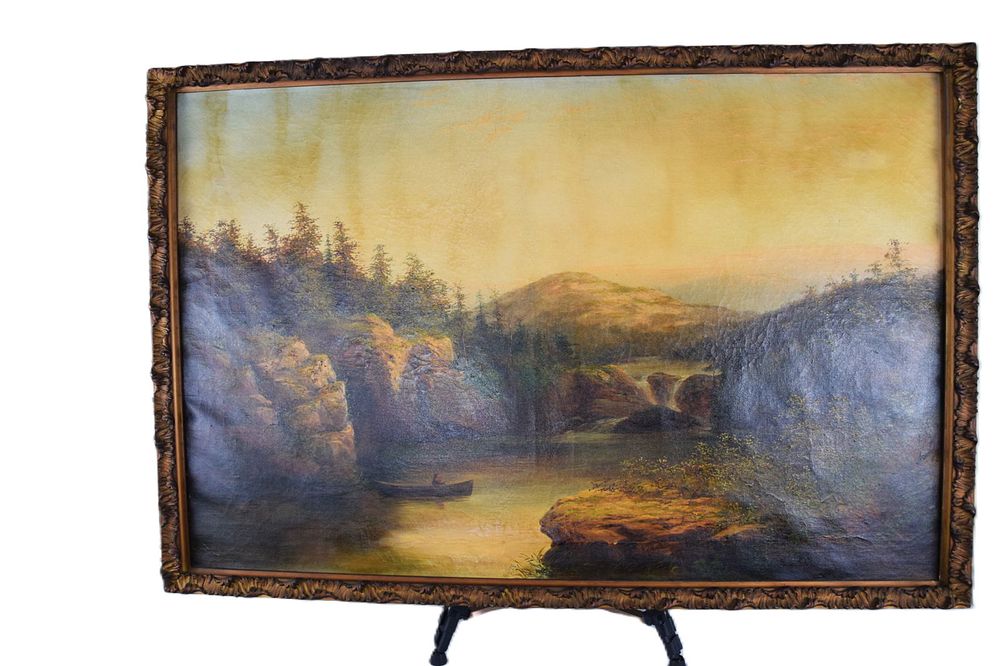 Lot 140: Oil Painting Of Balfour Lake