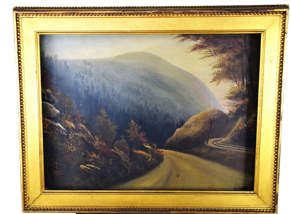 Lot 142: New Hampshire Notch Painting
