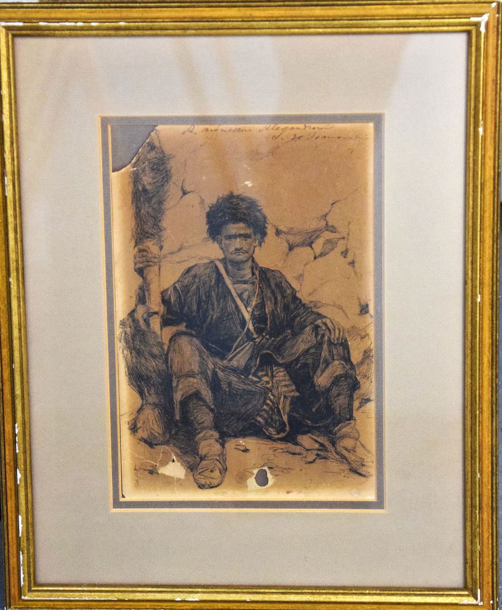 Lot 149: Warrior Drawing