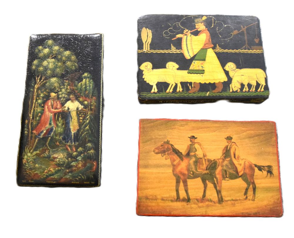 Lot 245: Russian Lacquer Boxes