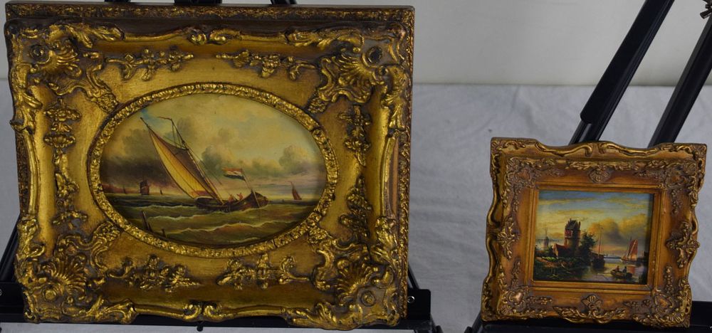 Lot 135: Two Marine Paintings