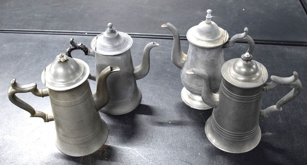 Lot 137: Four Piece Pewter Lot