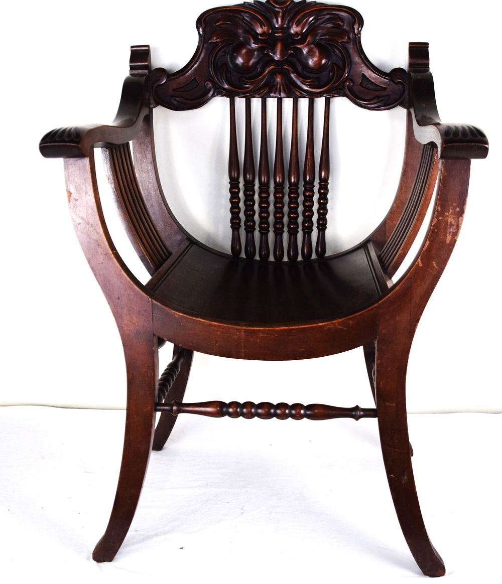 Lot 146: Carved Director's Chair