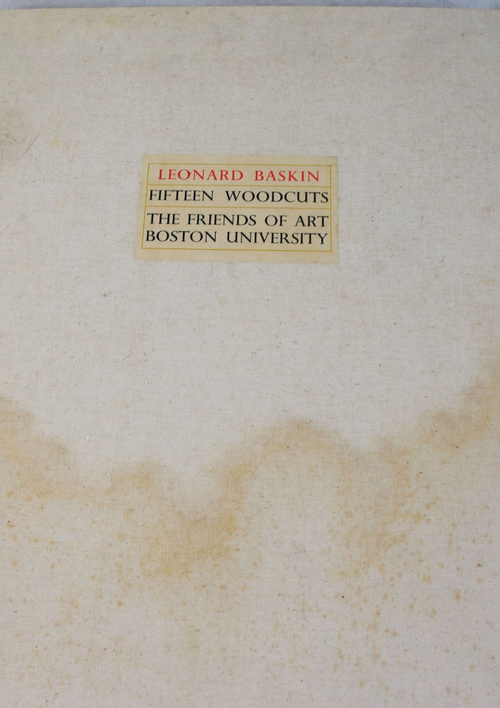 Lot 170: Leonard Baskin Woodcuts