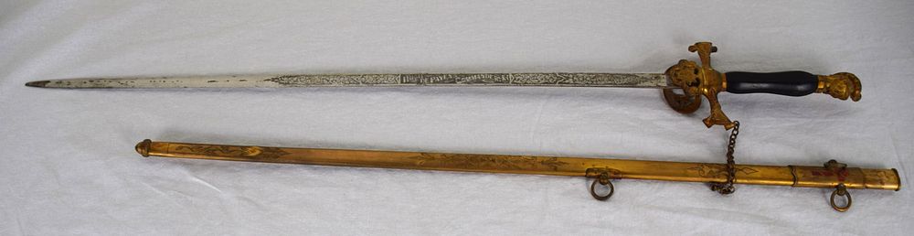 Lot 156: Knights Templar Ceremonial Sword