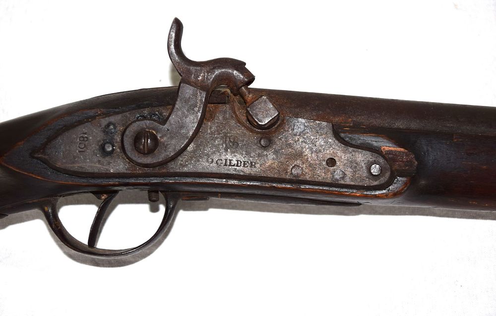 Lot 160: Converted Musket with 1801 Lock
