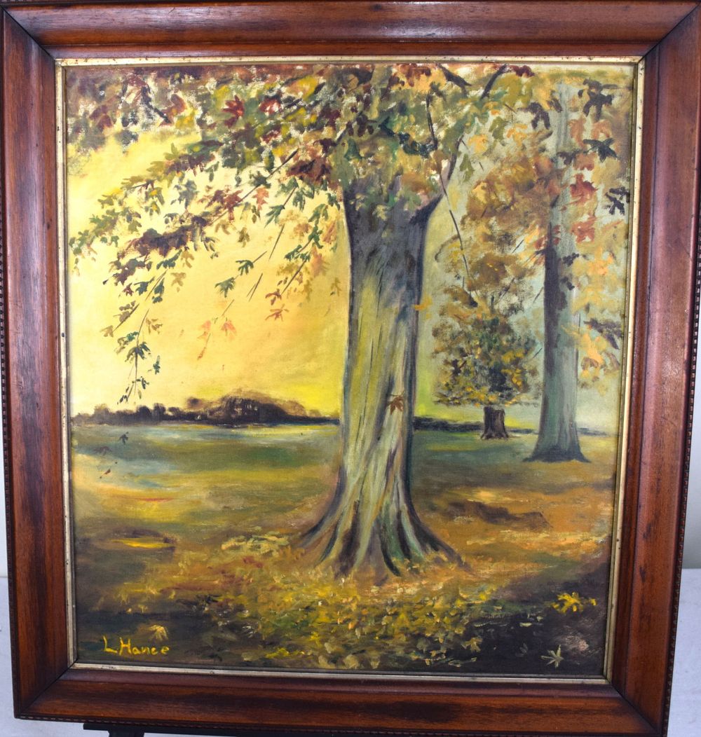 Lot 164: Landscape Oil by L. Hanse