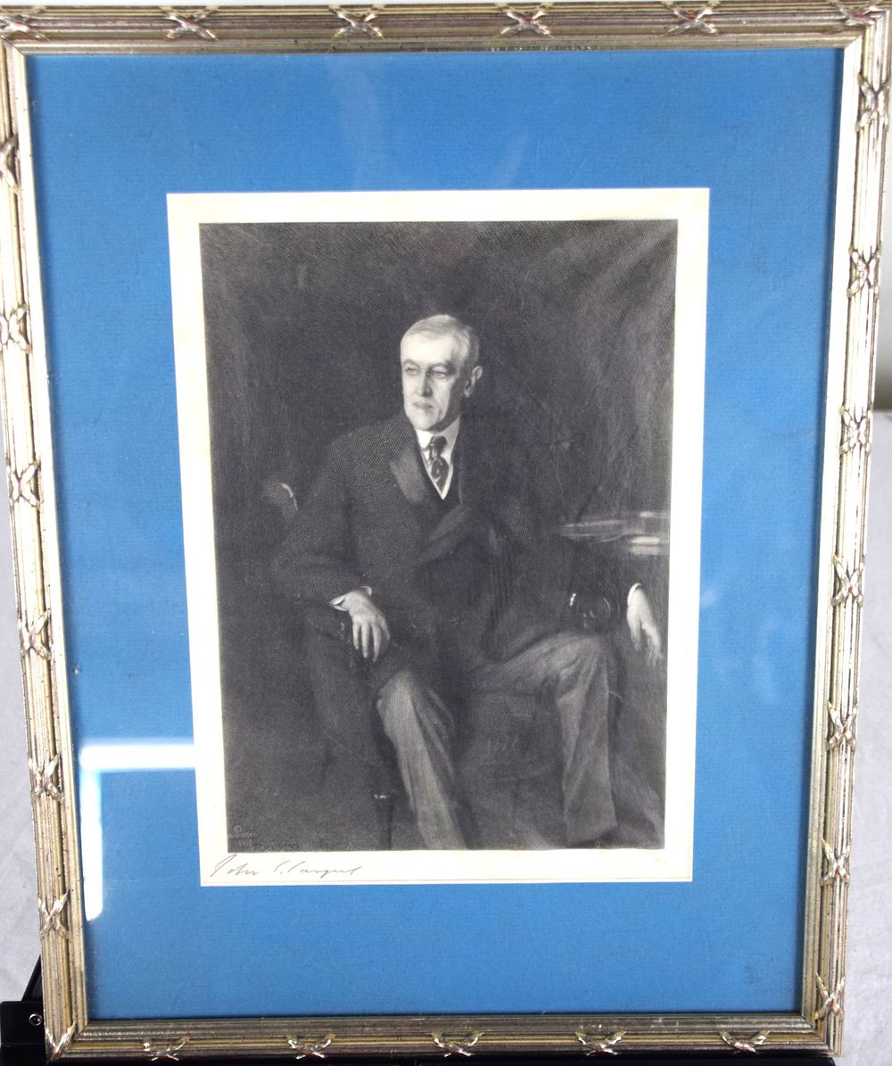 Lot 169: Woodrow Wilson Engraving