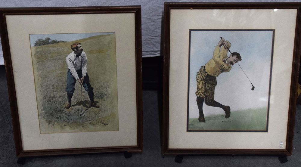 Lot 171: Set of 4 Golf prints