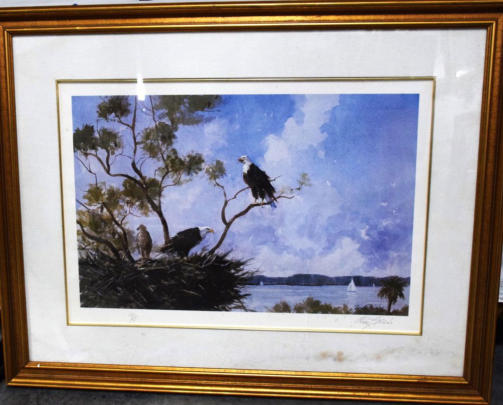 Lot 184: Eagle Lithograph