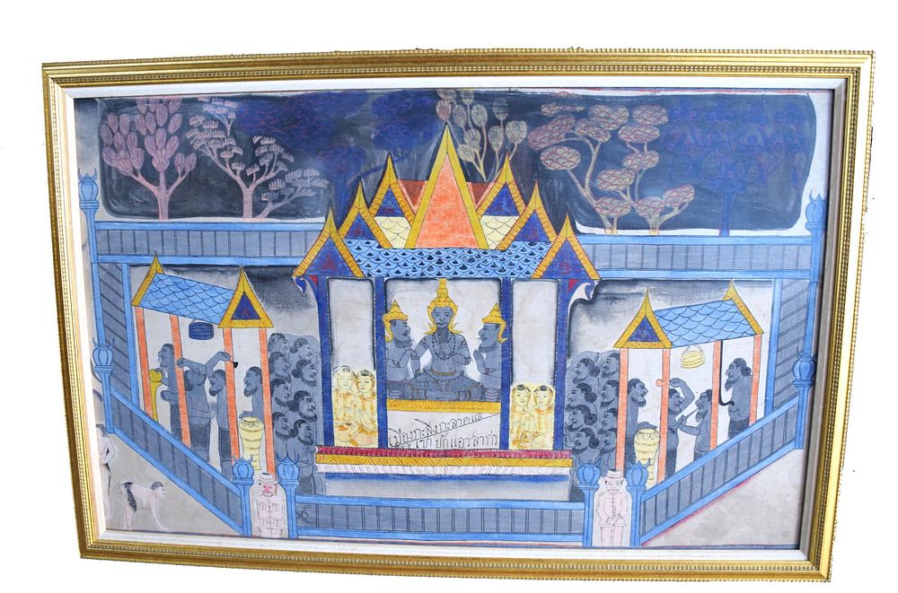 Lot 191: Framed Watercolor