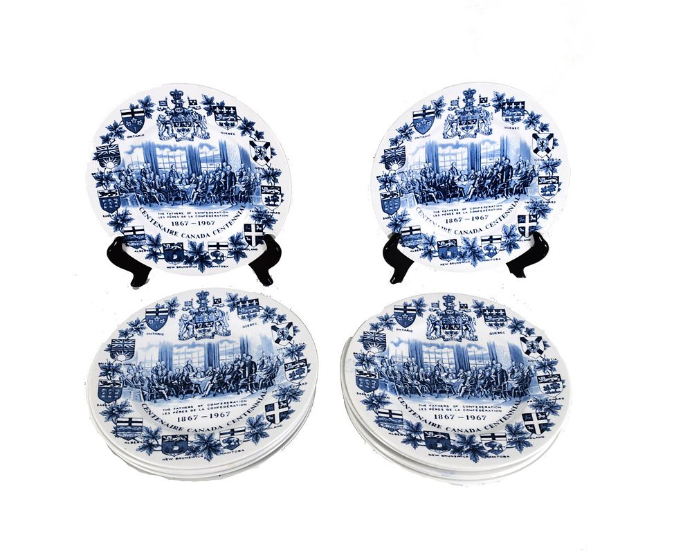 Lot 152: Canadian Centennial Plates