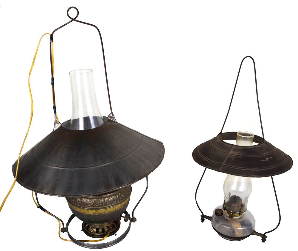 Lot 228: Factory Lamps