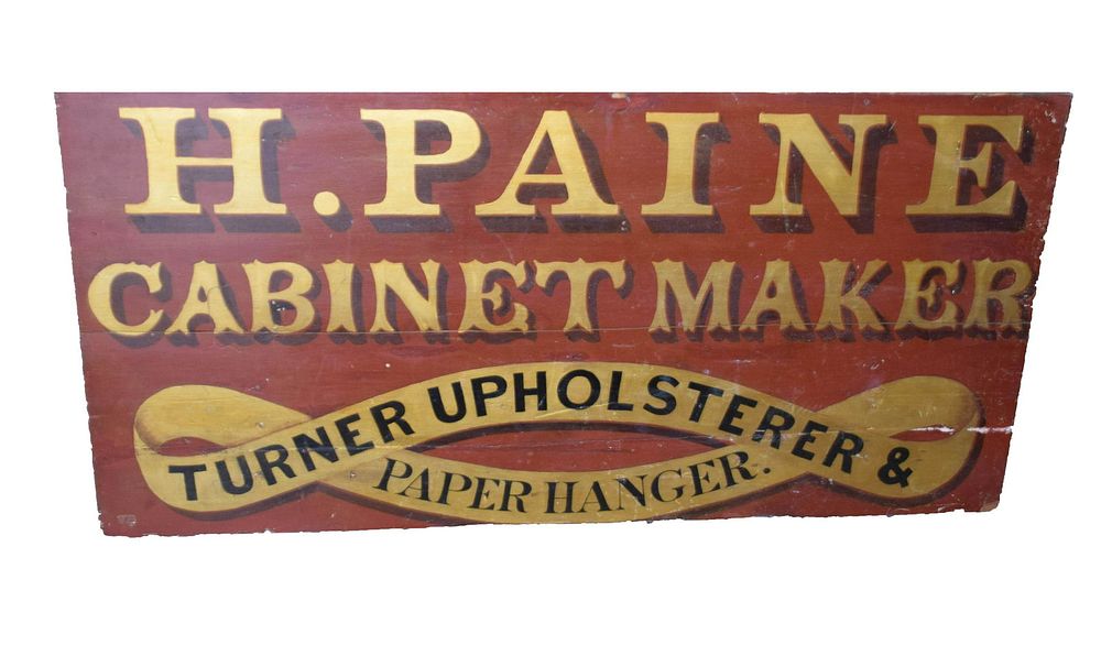 Lot 70: Early Folk Art Sign