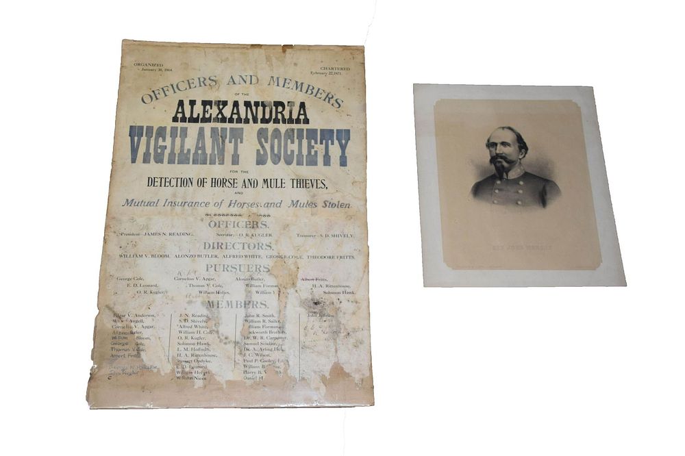 Lot 85: Civil War Print& Broadside Poster