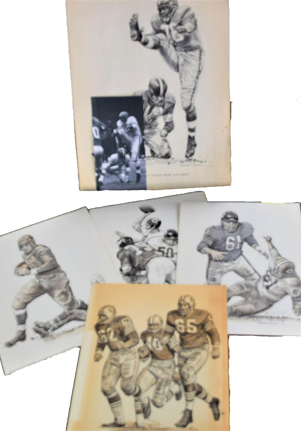 Lot 128: Roger Riger Football Prints