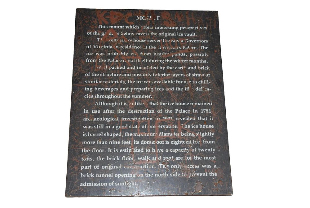 Lot 252: Cast Steel Sign