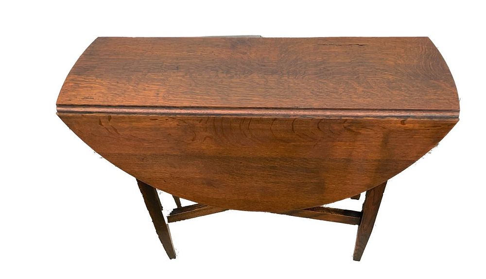 Lot 288: Mission Oak Drop Leaf Table