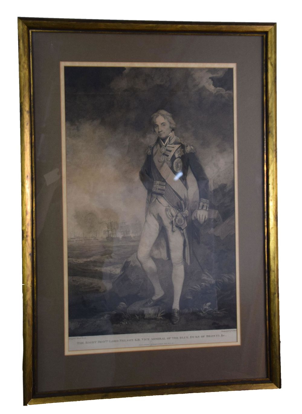 Lot 297: Engraving of Lord Nelson
