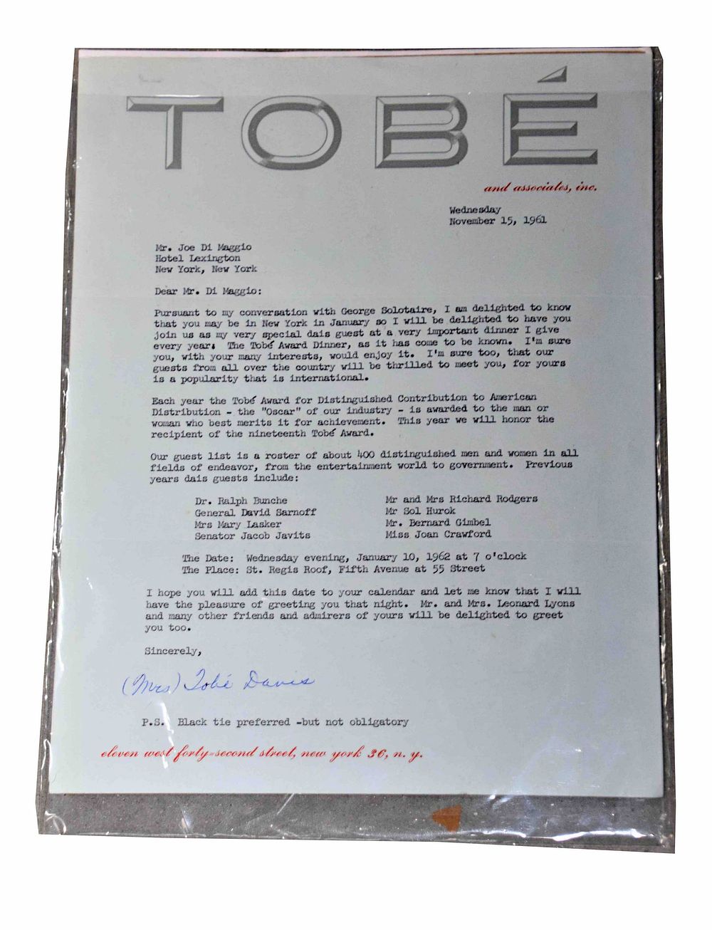 Lot 150: Joe Di Maggio