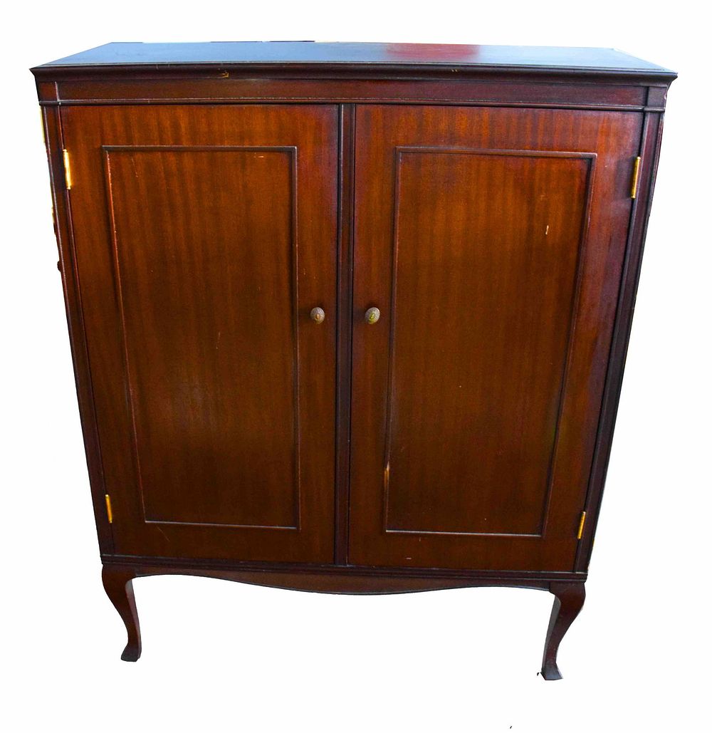 Lot 168: Queen Anne Style Music Cabinet