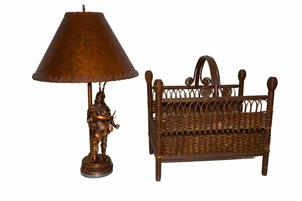 Lot 170: Wicker Log Holder