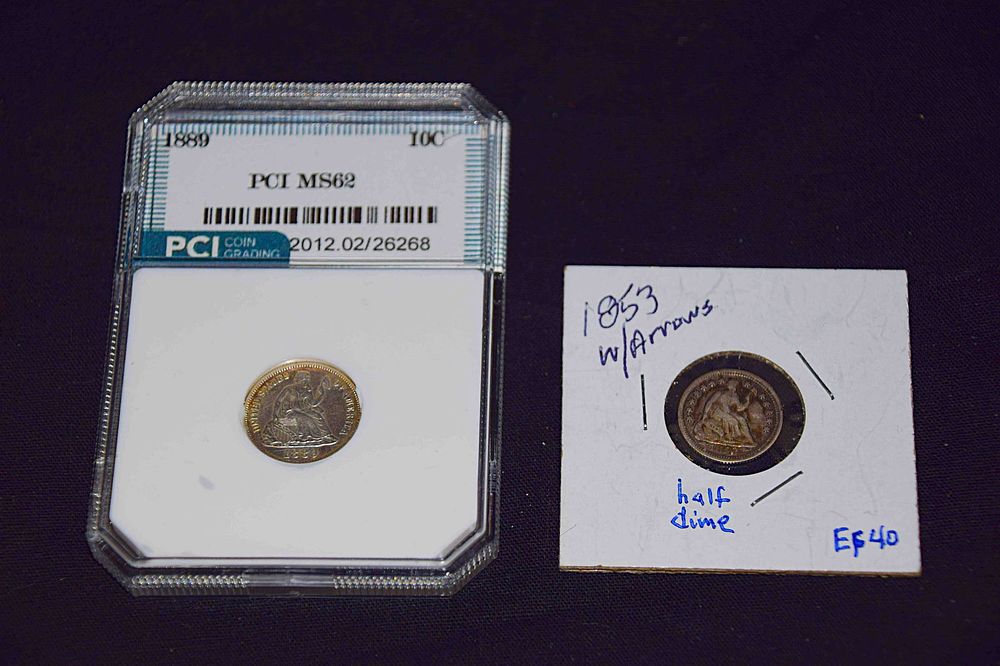 Lot 191: Dime and Half dime