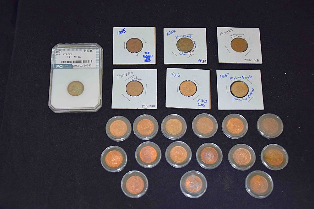 Lot 206: Collection of Indian Head cents