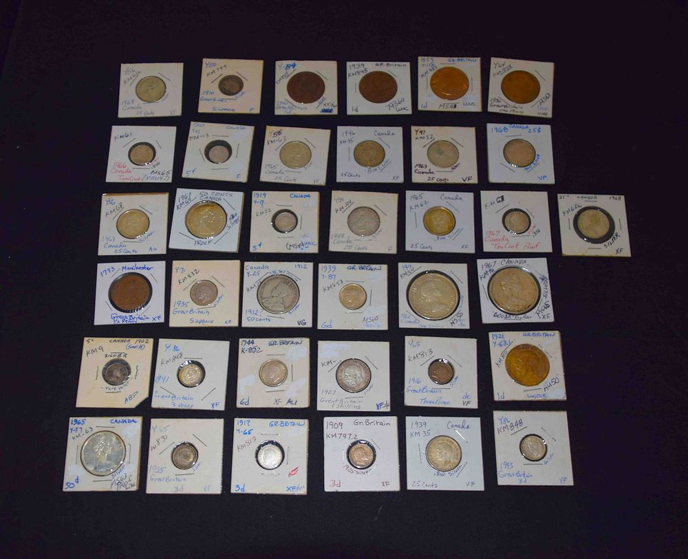 Lot 229: Canada & Great Britain Coins