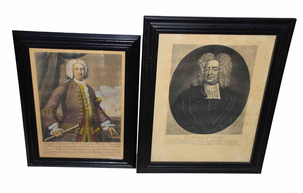 Lot 202: Two Historical Mezzotints  Art Lot