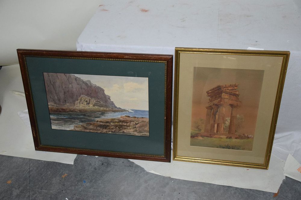 Lot 212: Two Watercolors
