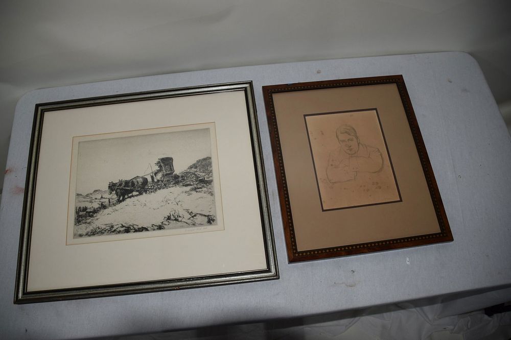 Lot 214: Two Drawings