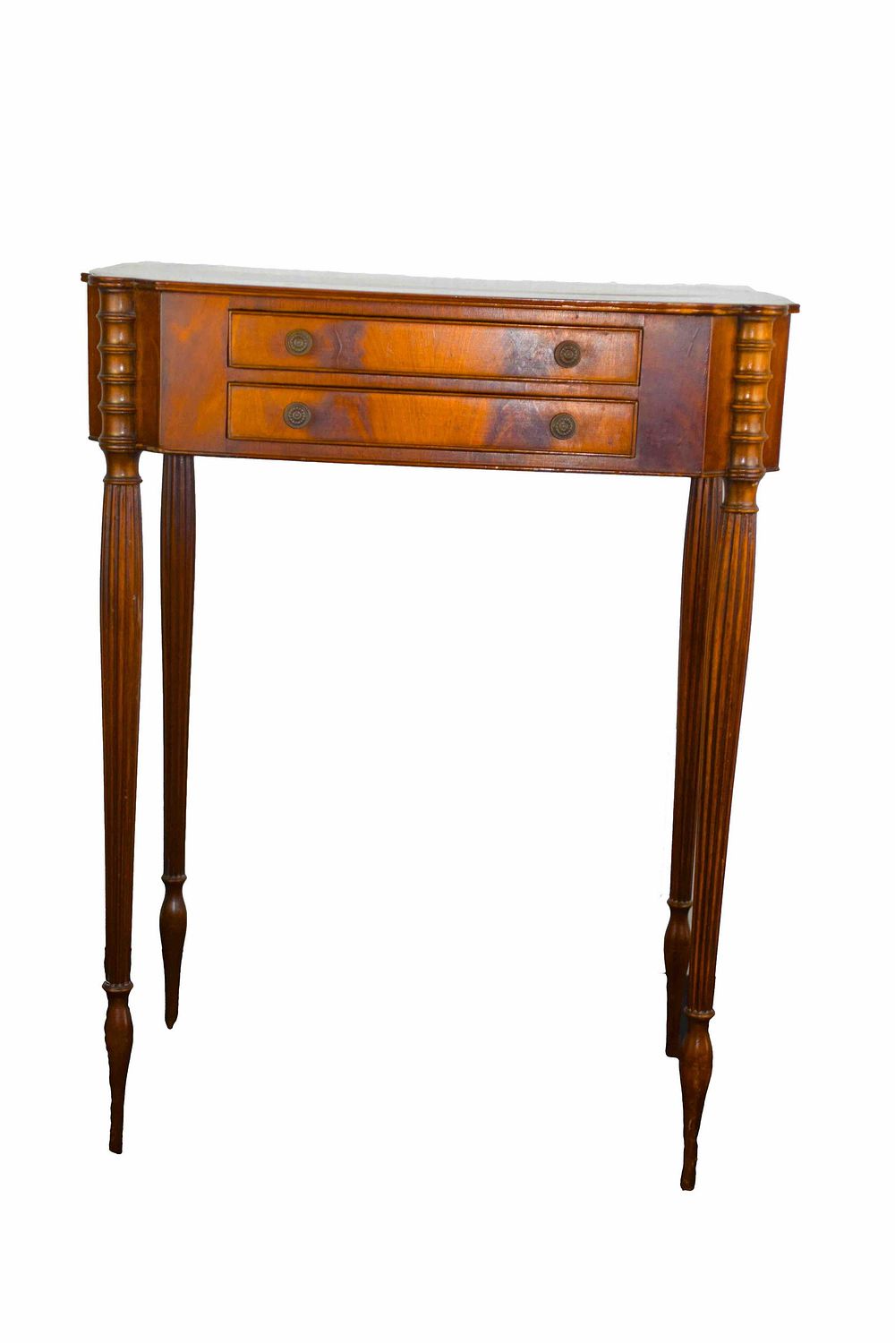 Lot 168: 2 Draw Sheraton Style Stand