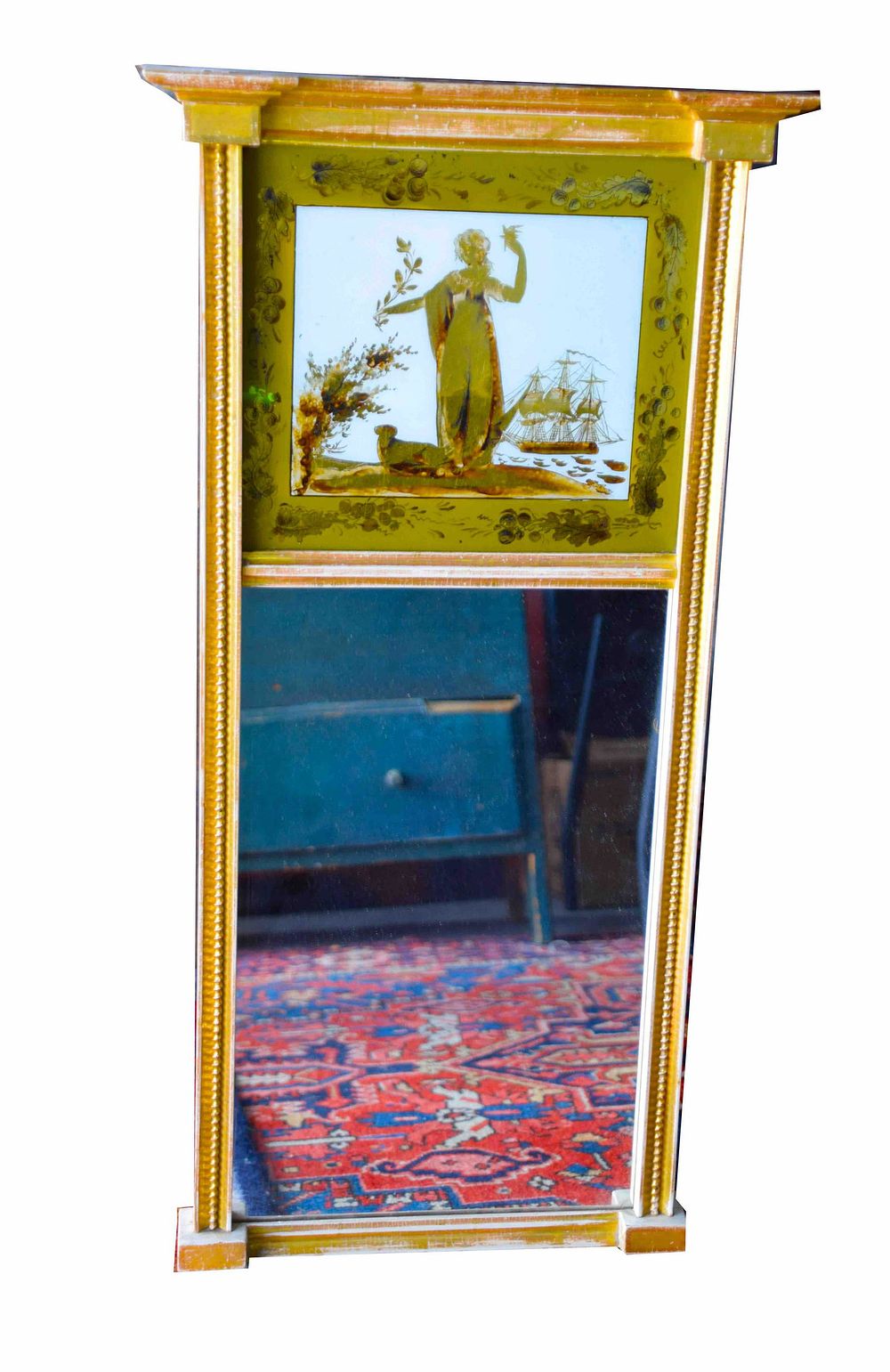 Lot 210A: Eglomise Mirror