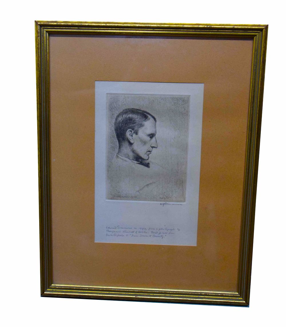 Lot 226: Etching of Edward Simions