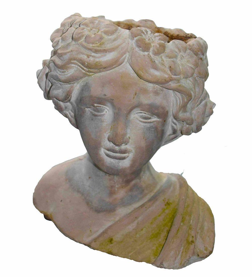 Lot 234: 2 Stone Head Sculptures