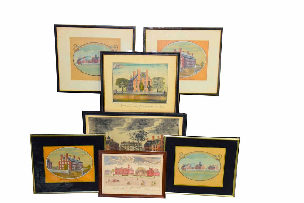 Lot 283: Seven Piece Print Lot-Harvard
