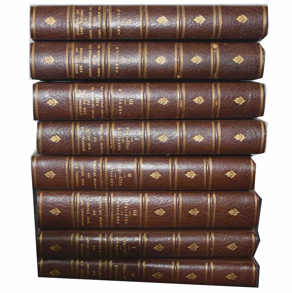 Lot 154: Greville, Charles.  The Greville Memoirs. London: 1874-1887.