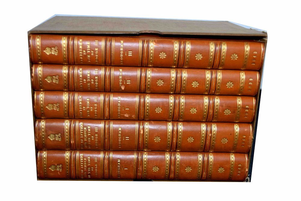 Lot 168: Historical Sketches of Statemen Who Flourished in the Time of George III ;