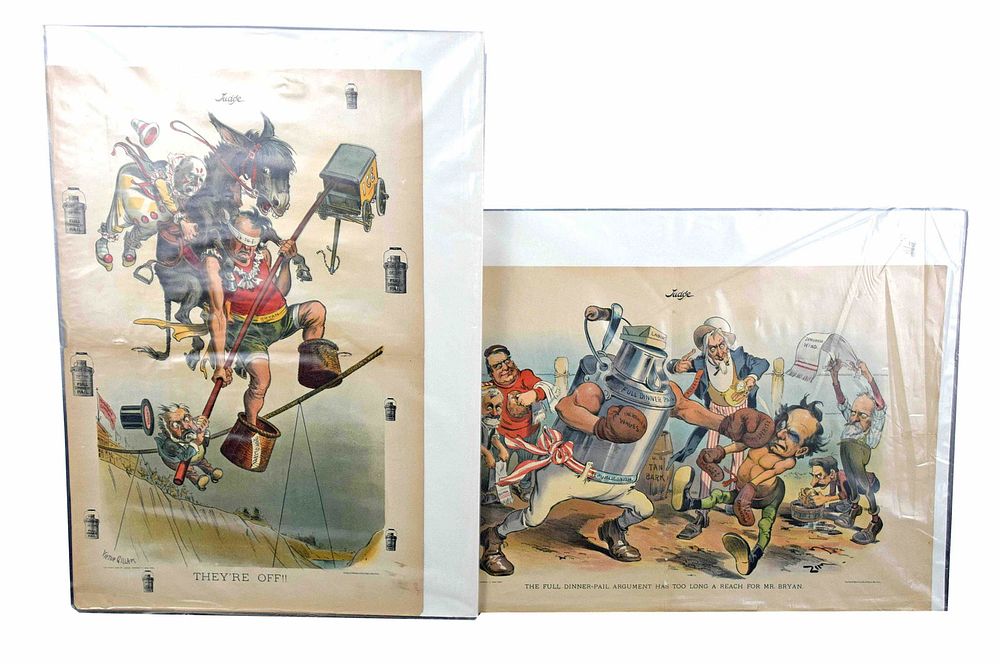 Lot 151: Pair of William Jennings Bryan Lithographs