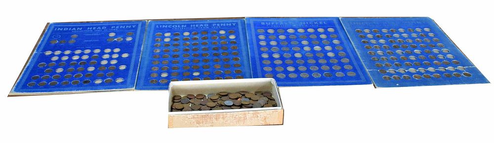 Lot 185: Pennies and Nickles Coin Collection